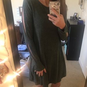 Francesca’s Careen Brushed Hacci Knit Dress